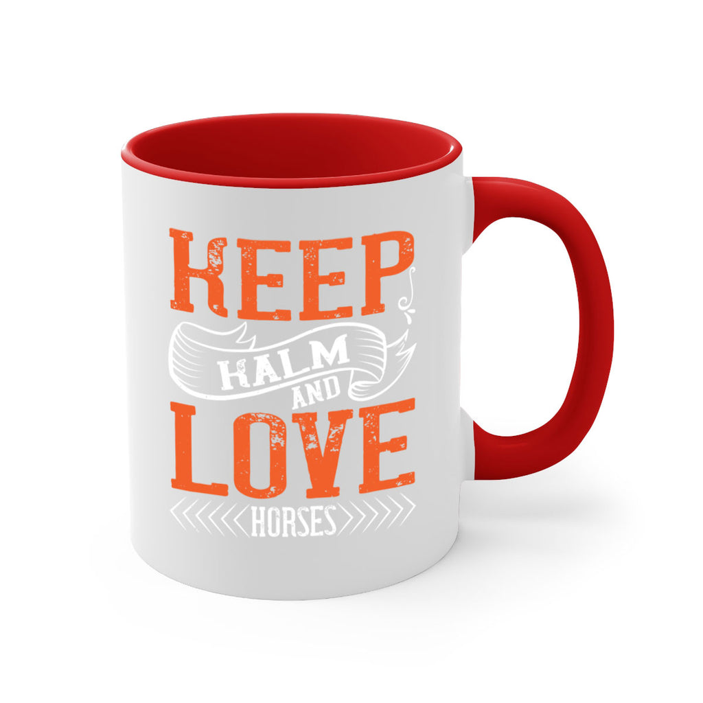 KEEP KALM AND LOVE HORSES Style 30#- horse-Mug / Coffee Cup