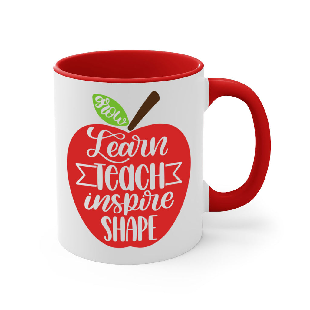 Learn Teach Inspire Shape Style 68#- teacher-Mug / Coffee Cup