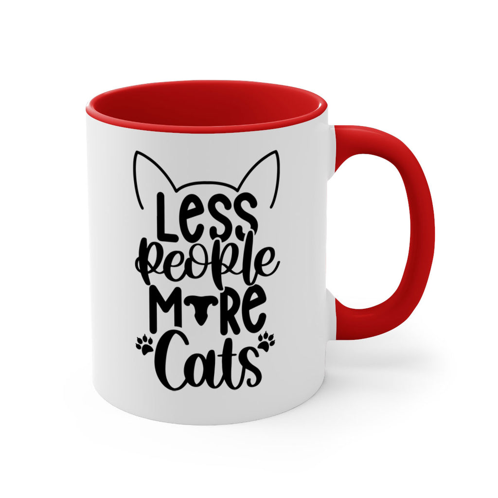 Less People More Cats Style 97#- cat-Mug / Coffee Cup