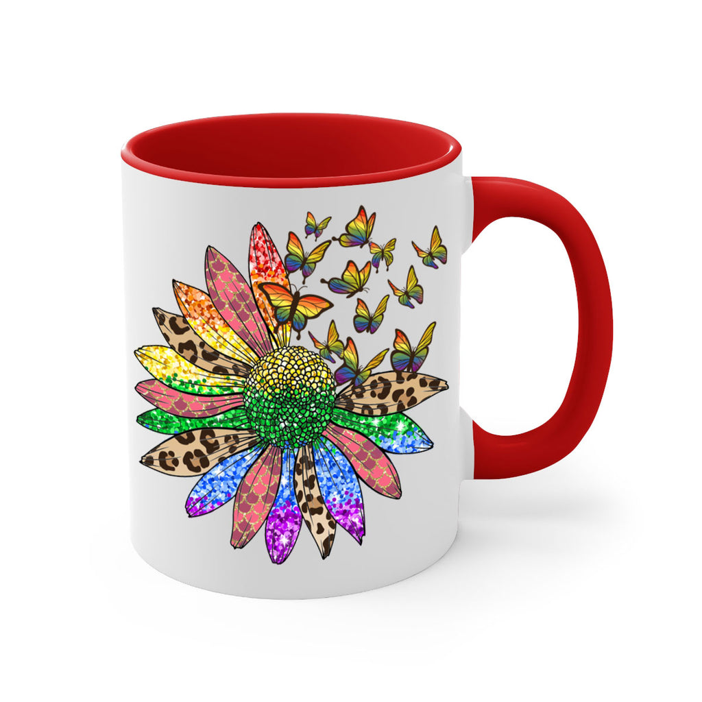 Lgbt Butterfly Sunflower  Png 52#- lgbt-Mug / Coffee Cup