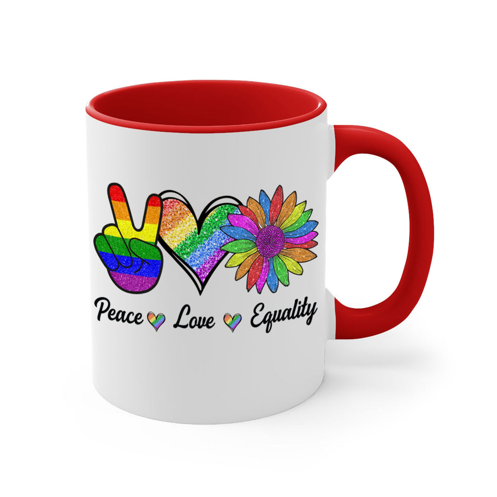 Peace Love Equality Lgbt Pride Design 40#- lgbt-Mug / Coffee Cup