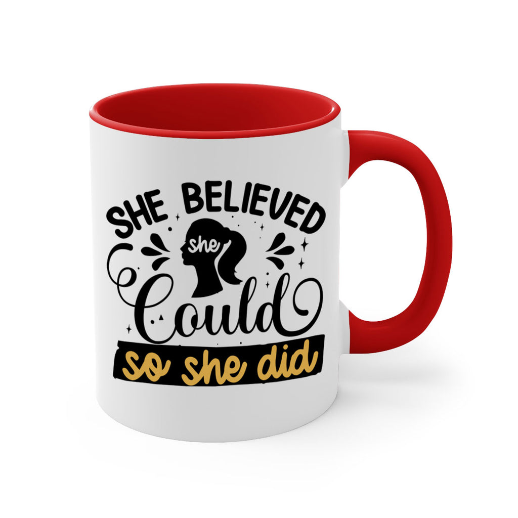 She believed she could she did Style 7#- Black women - Girls-Mug / Coffee Cup