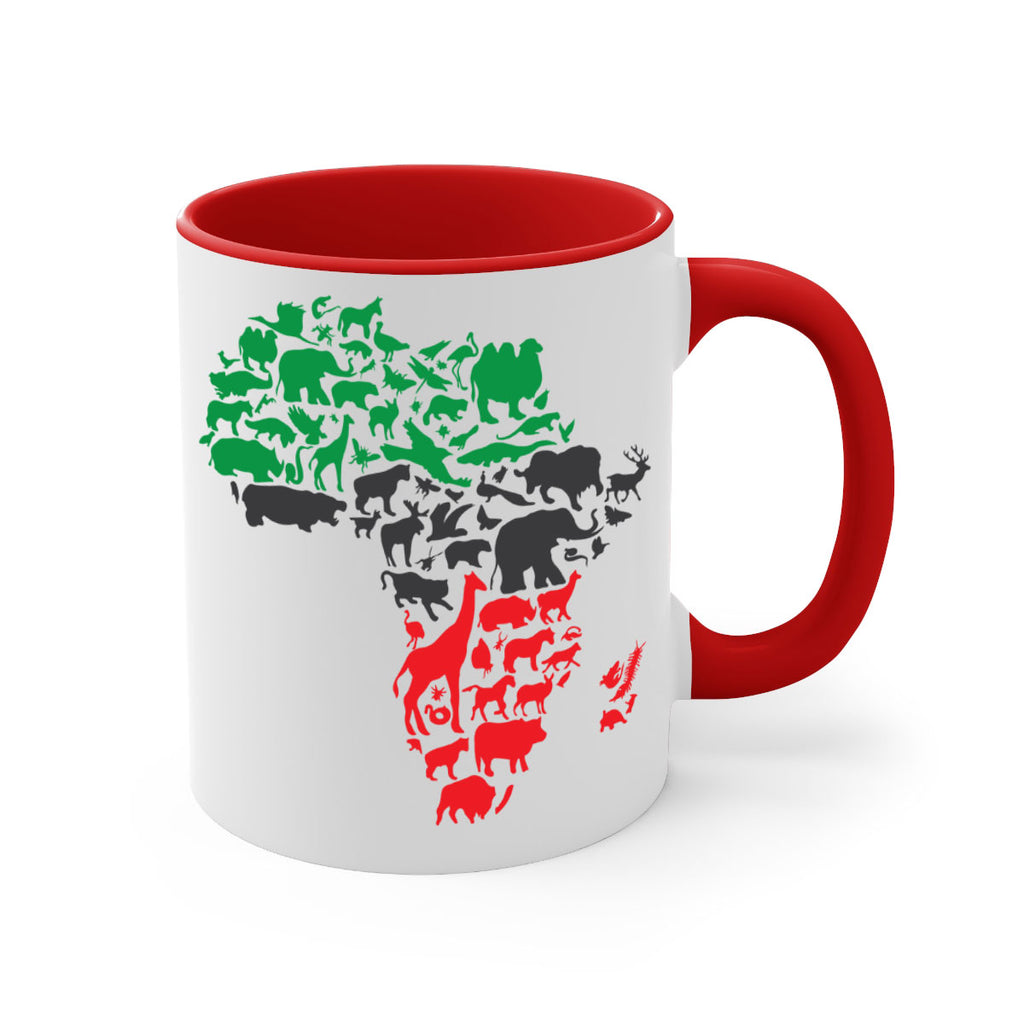 africa animals color 278#- black words - phrases-Mug / Coffee Cup
