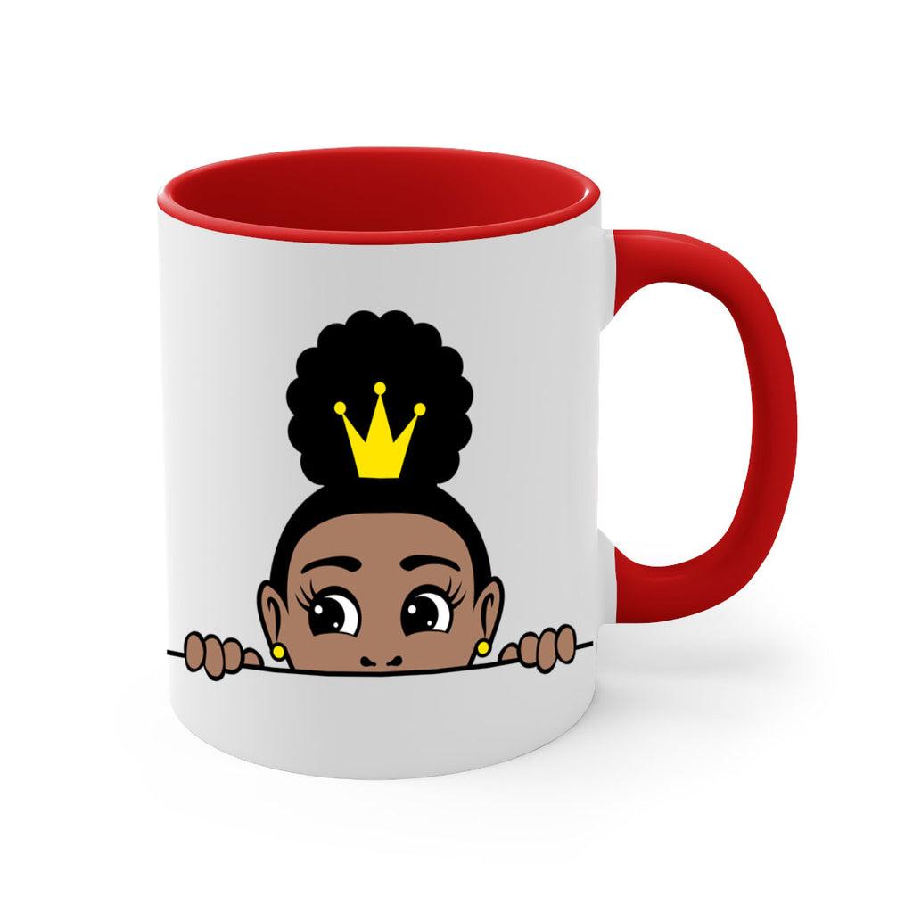 afro puff crown girl 2#- Black women - Girls-Mug / Coffee Cup