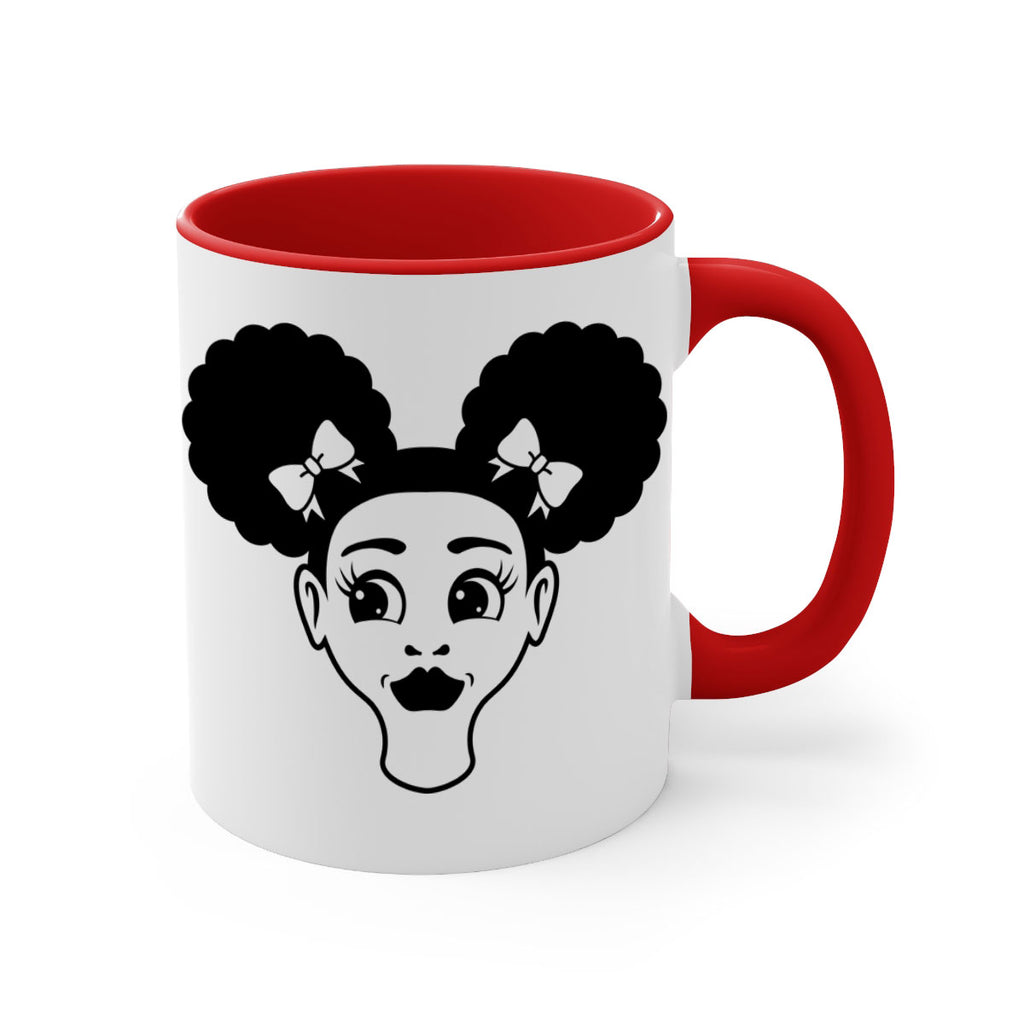 afro puffs girl face 73#- Black women - Girls-Mug / Coffee Cup