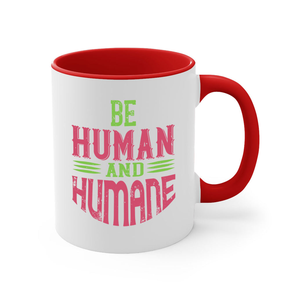 be human and humane 83#- vegan-Mug / Coffee Cup