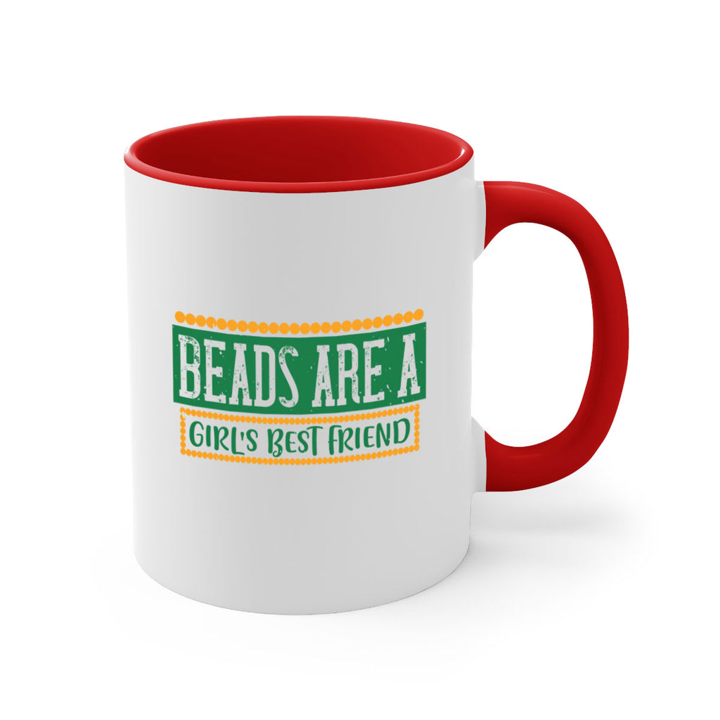 beads are a girls best friend 29#- mardi gras-Mug / Coffee Cup