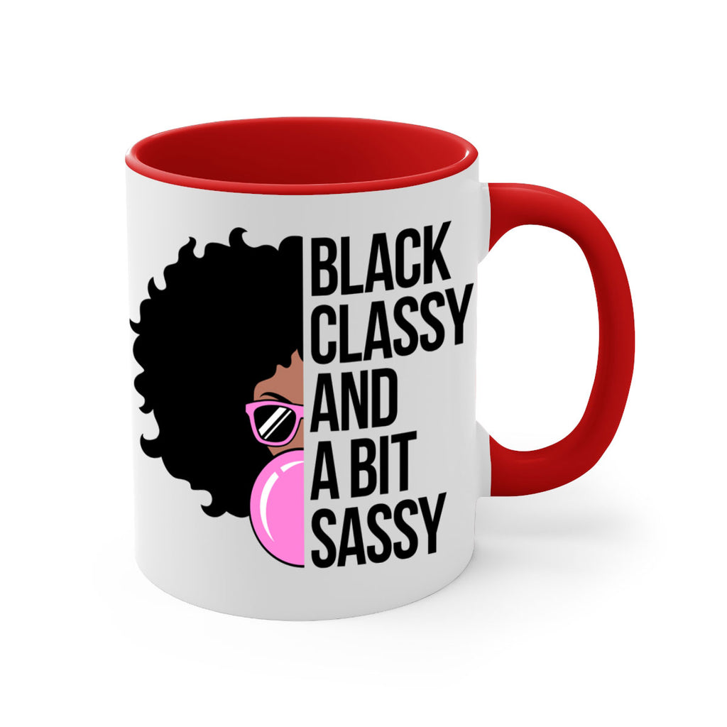 black classy and a bit sassy 250#- black words - phrases-Mug / Coffee Cup