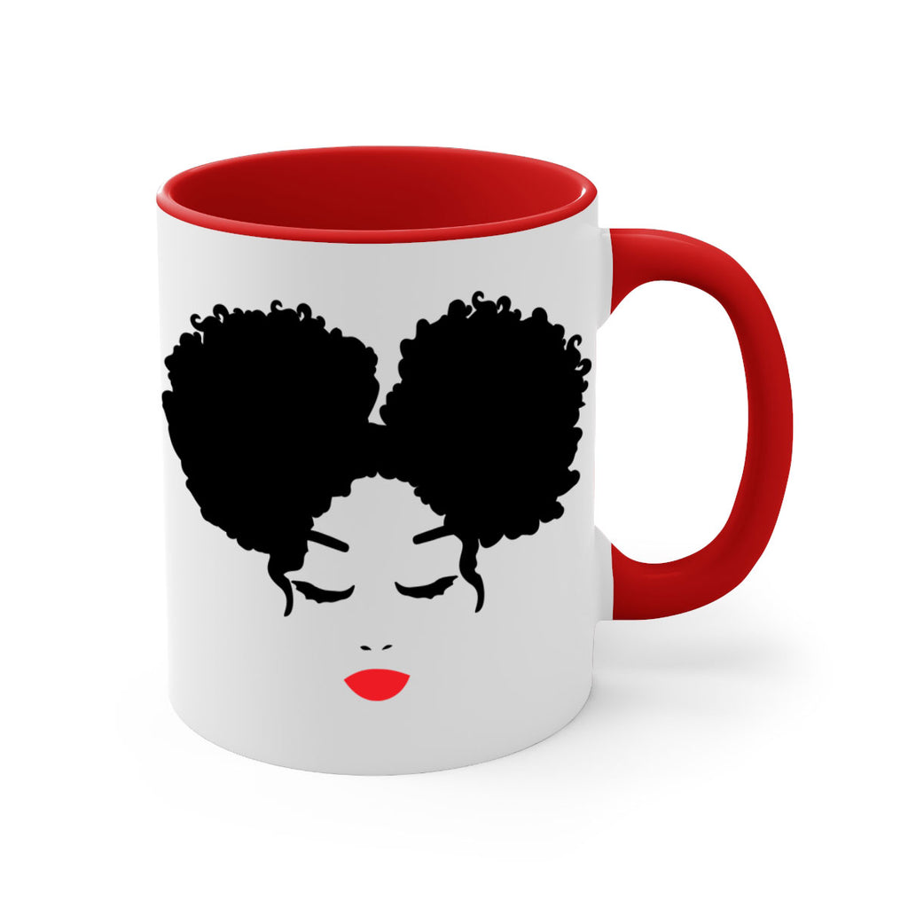 black woman red lips 9#- Black women - Girls-Mug / Coffee Cup