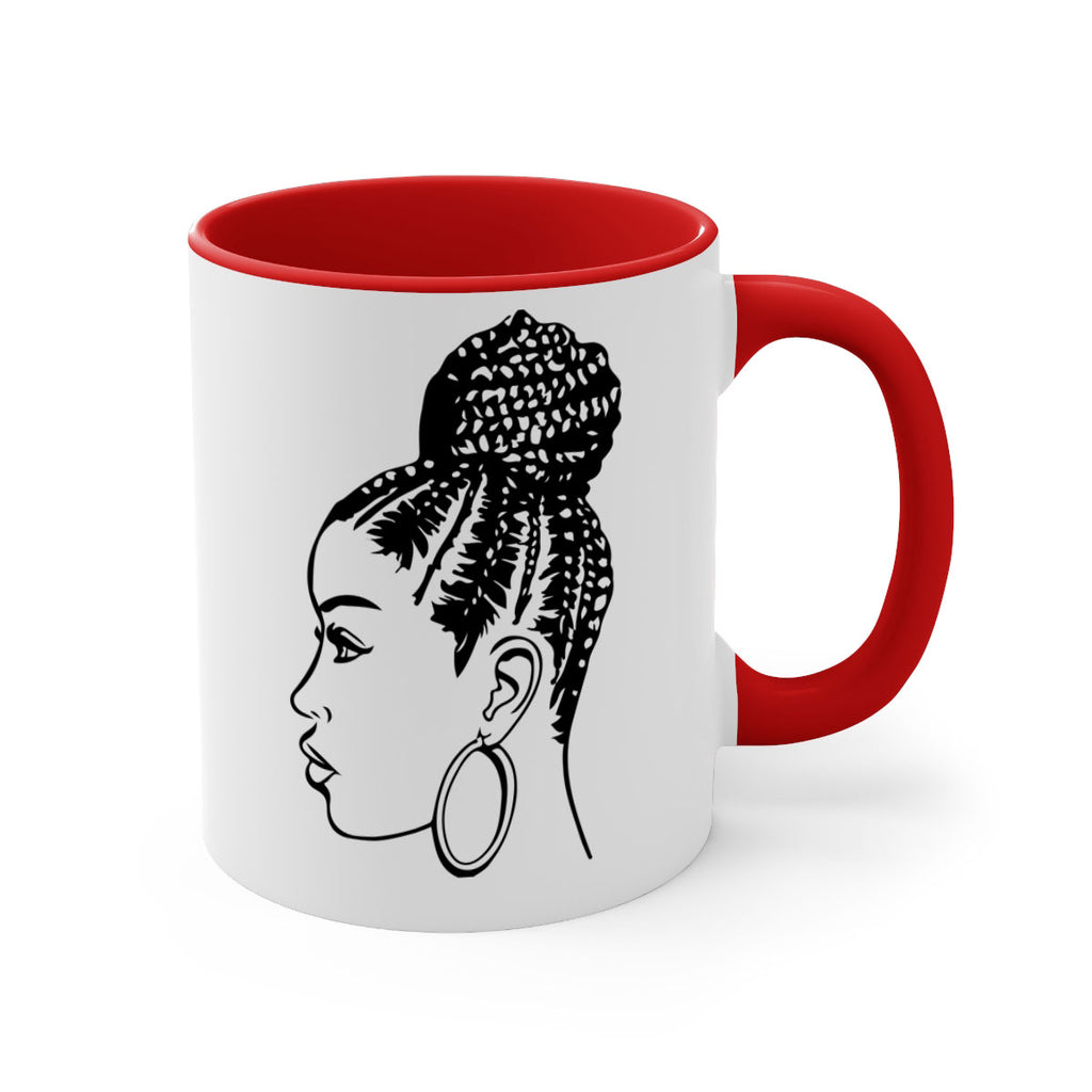 black woman with braids 7#- Black women - Girls-Mug / Coffee Cup