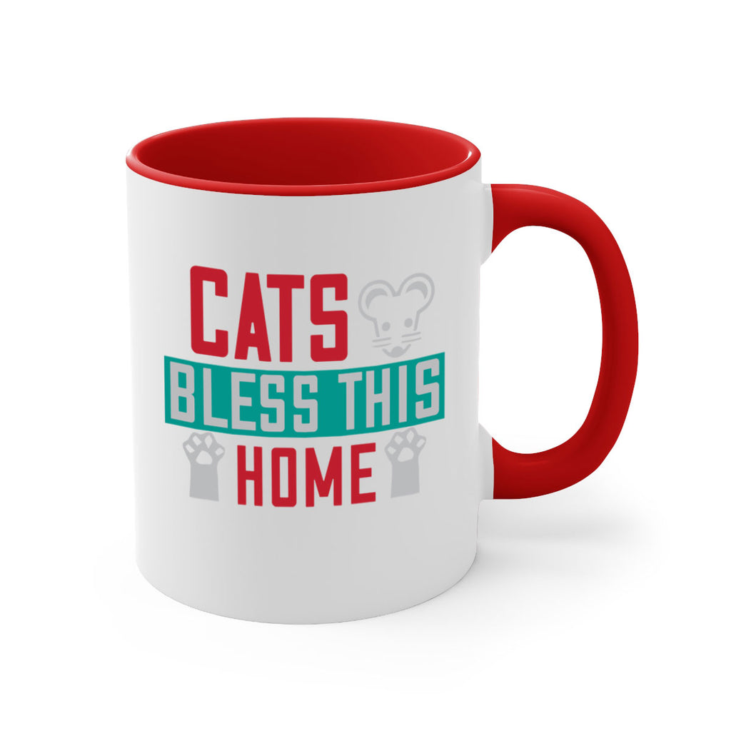 cats bless this home Style 36#- cat-Mug / Coffee Cup