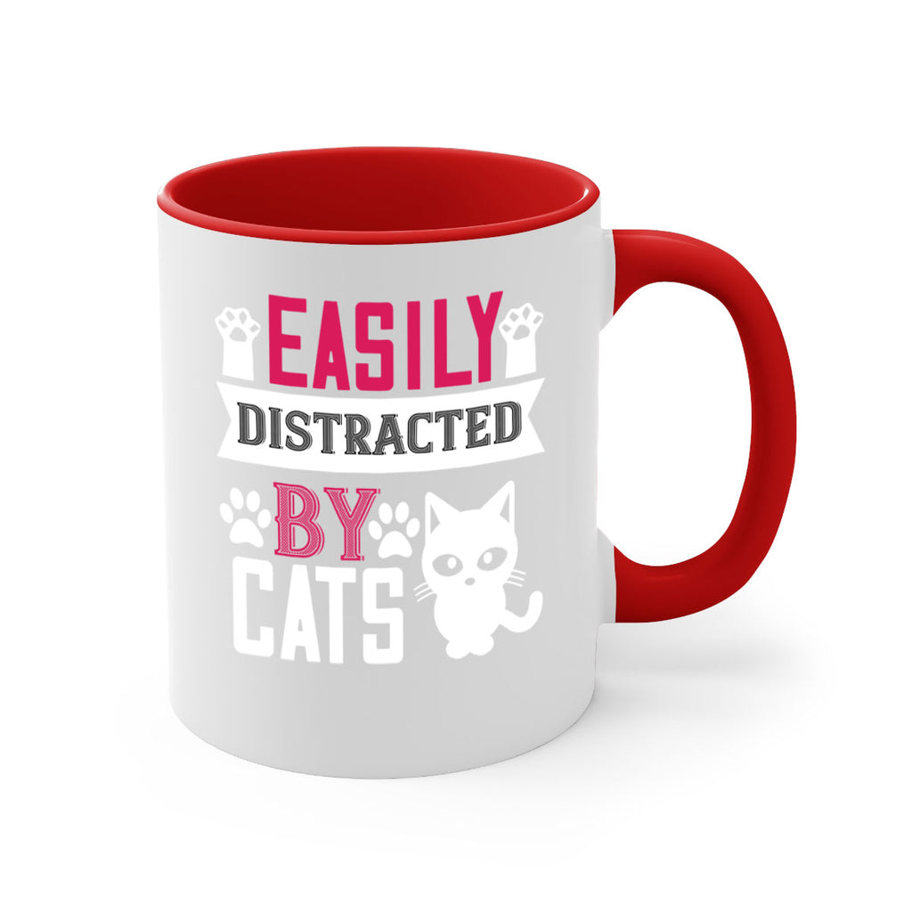 easily distracted by cats Style 47#- cat-Mug / Coffee Cup