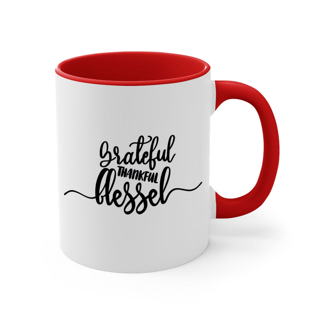 grateful thankful blessed 56#- thanksgiving-Mug / Coffee Cup