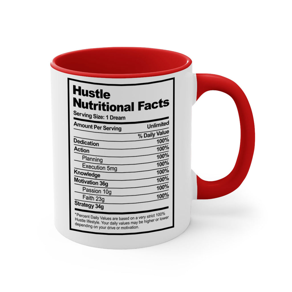 hustle nutritional facts 121#- black words - phrases-Mug / Coffee Cup