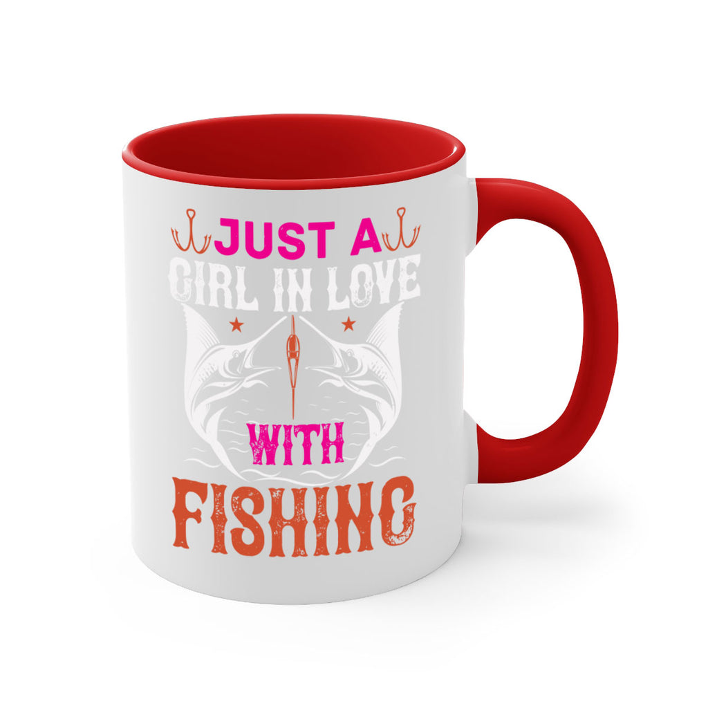 just a girl in love with fishing 73#- fishing-Mug / Coffee Cup