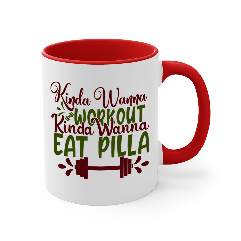 kinda wanna workout kinda wanna eat pilla 38#- gym-Mug / Coffee Cup