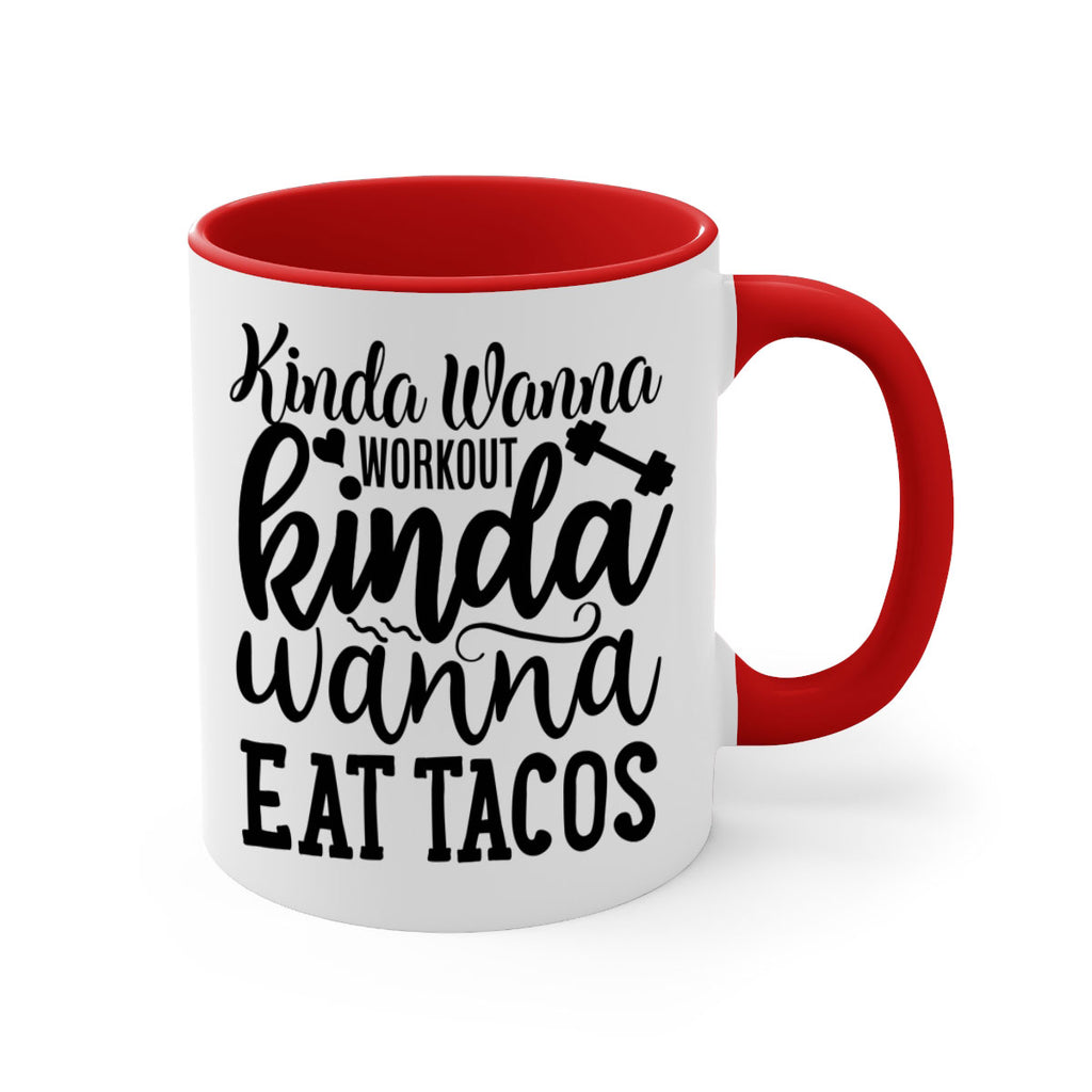 kinda wanna workout kinda wanna eat tacos 35#- gym-Mug / Coffee Cup