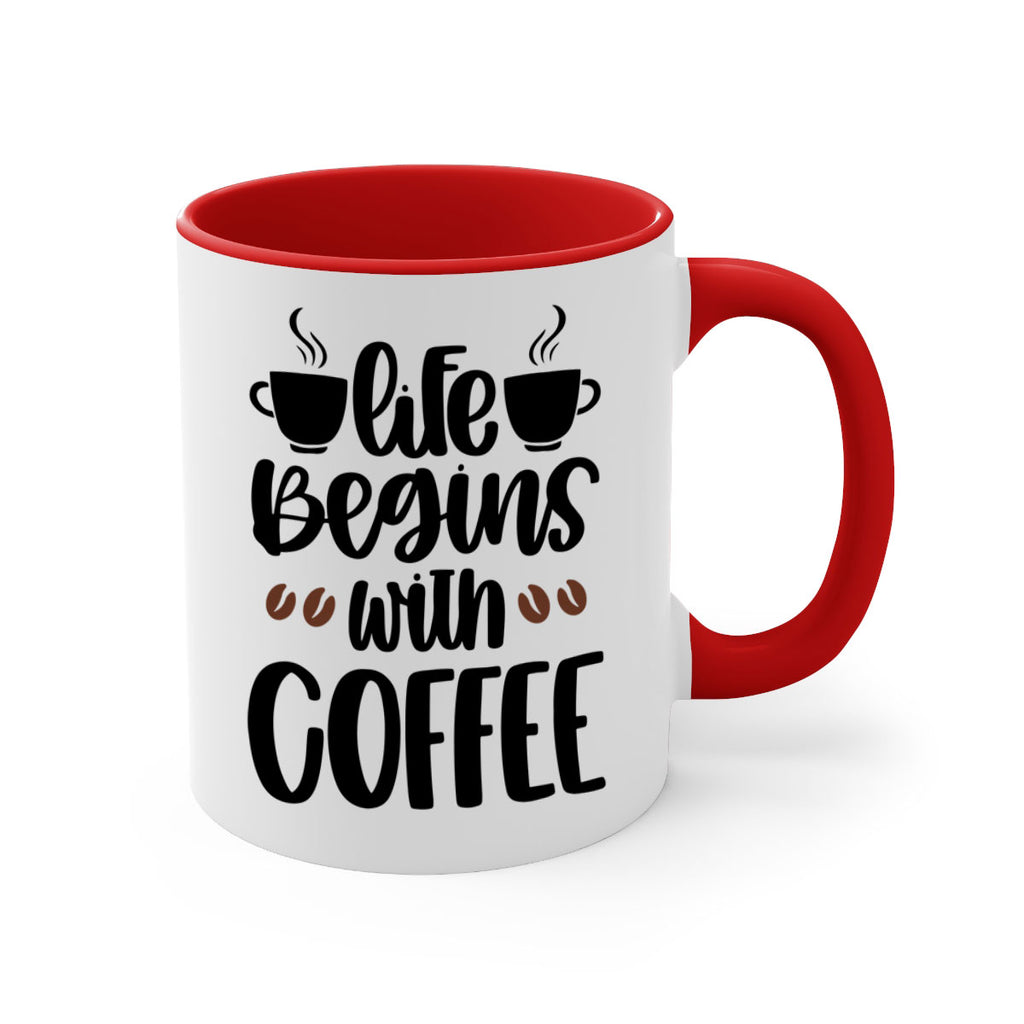 life begins with coffee 77#- coffee-Mug / Coffee Cup