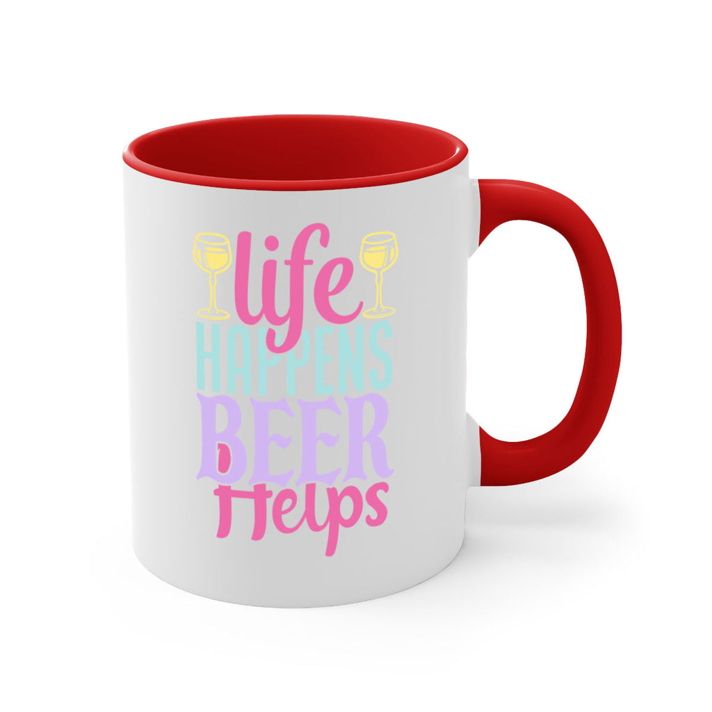 life happens beer helps 141#- beer-Mug / Coffee Cup