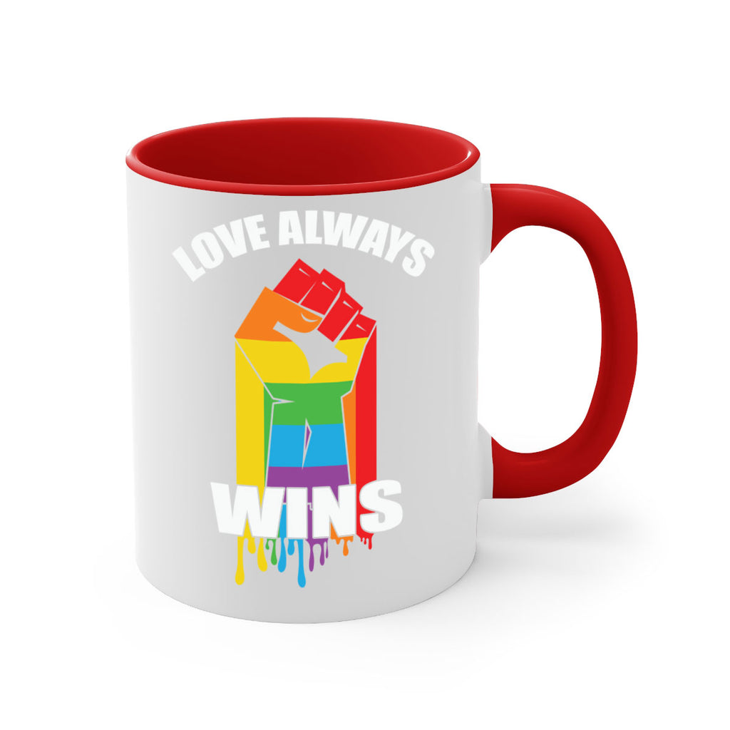 love always wins lgbt fist lgbt 87#- lgbt-Mug / Coffee Cup