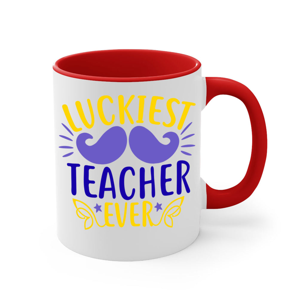 luckiest teacher ever 12#- mardi gras-Mug / Coffee Cup
