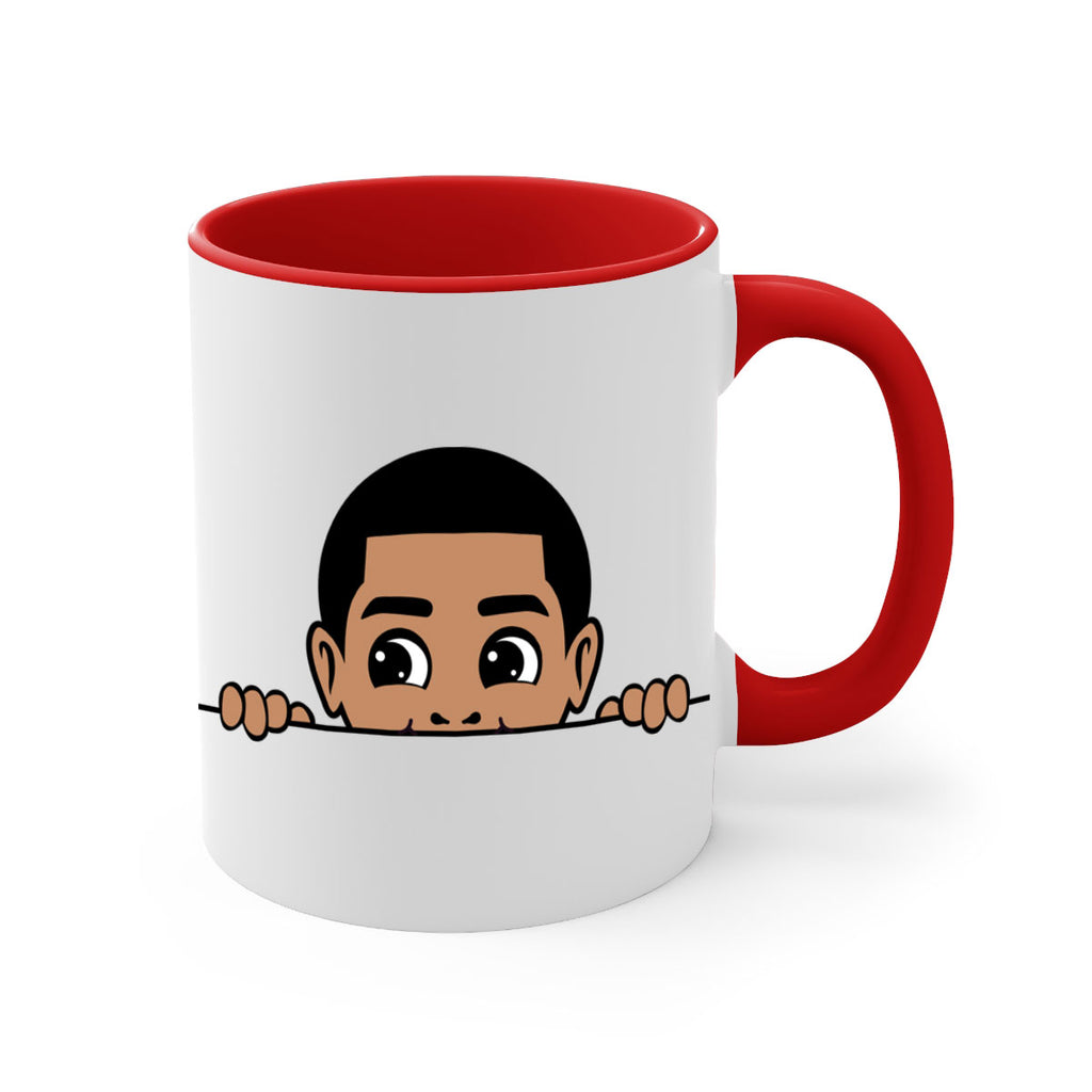 peekaboo boy 17#- Black men - Boys-Mug / Coffee Cup