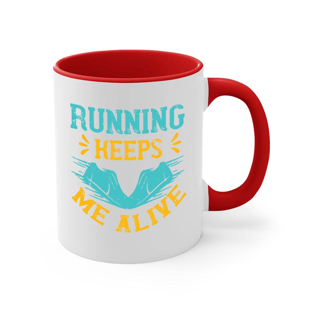 running keeps me alive 19#- running-Mug / Coffee Cup