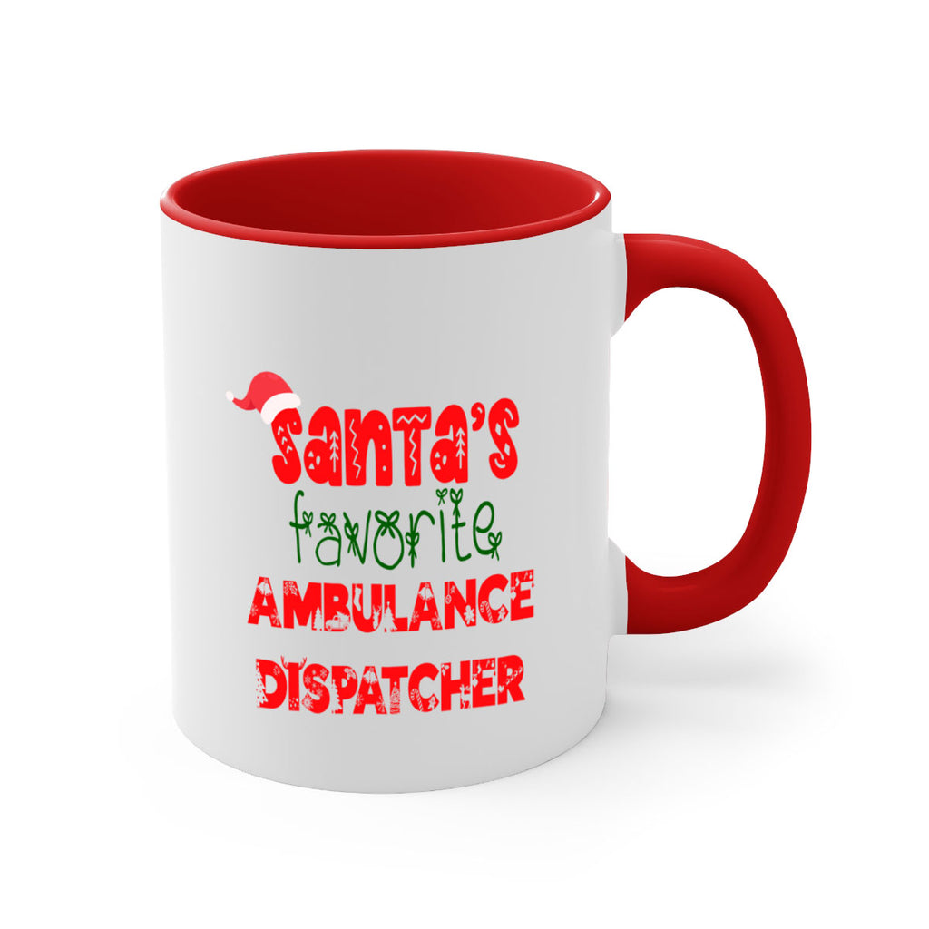 santas favorite ambulance dispatcher style 636#- christmas-Mug / Coffee Cup