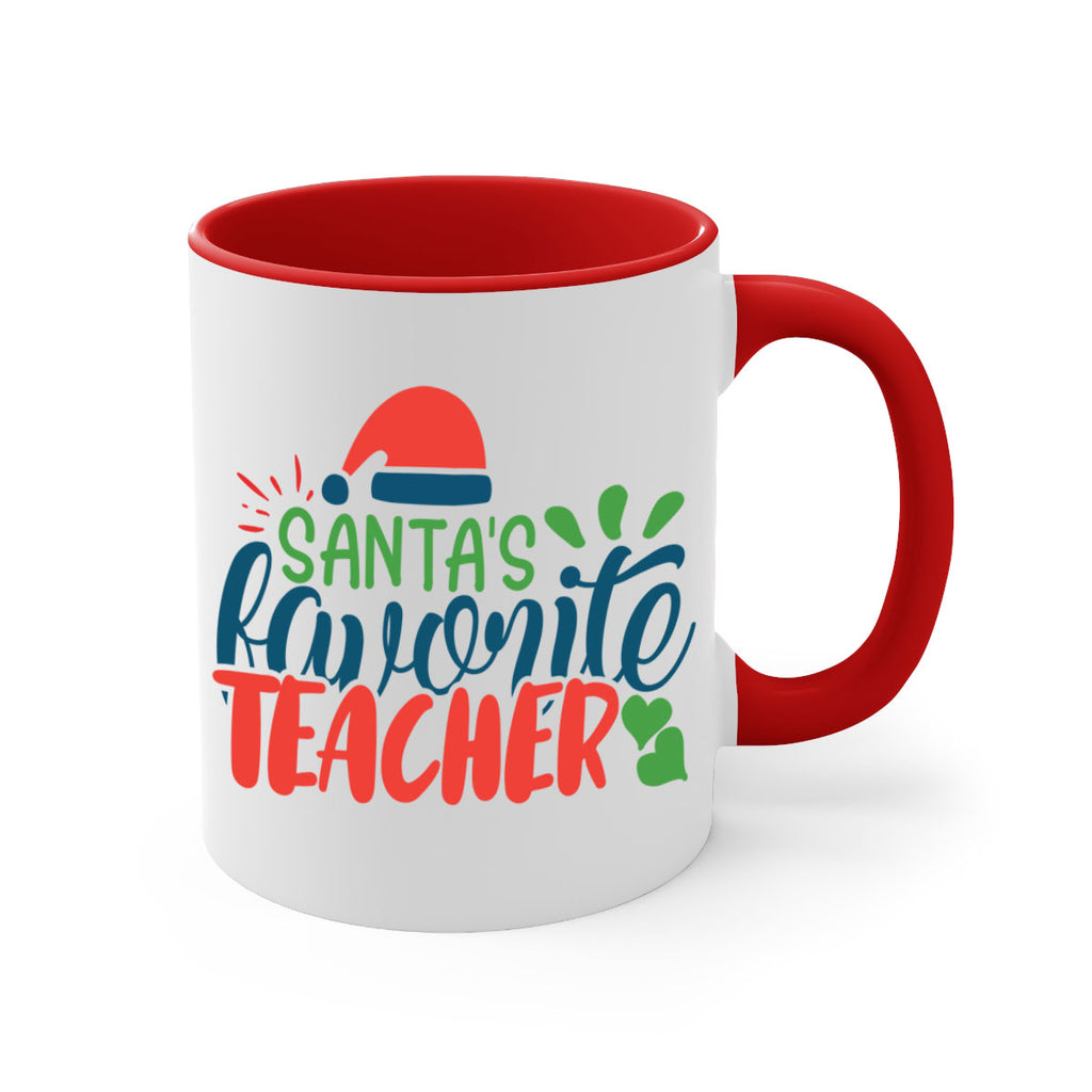 santas favorite teacher Style 151#- teacher-Mug / Coffee Cup