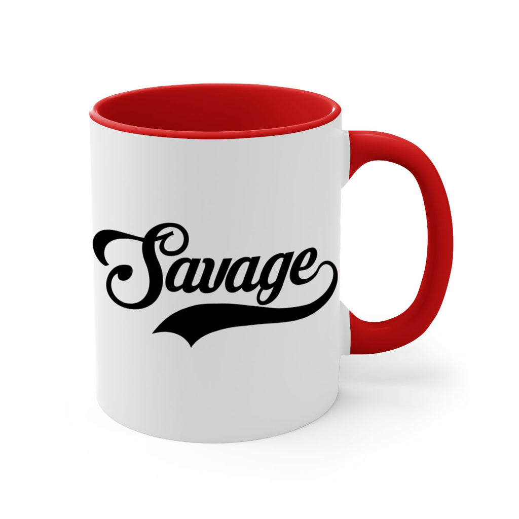 savage script 40#- black words - phrases-Mug / Coffee Cup
