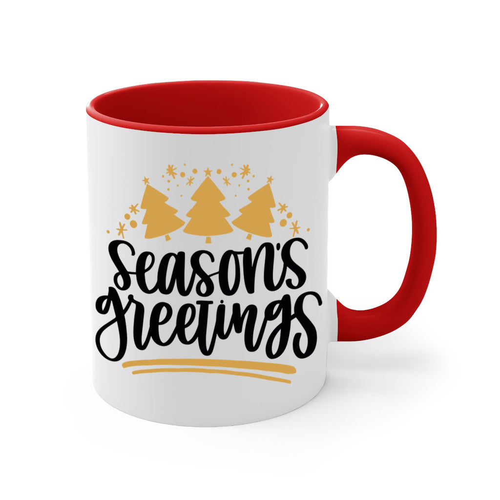 season greetings gold 51#- christmas-Mug / Coffee Cup