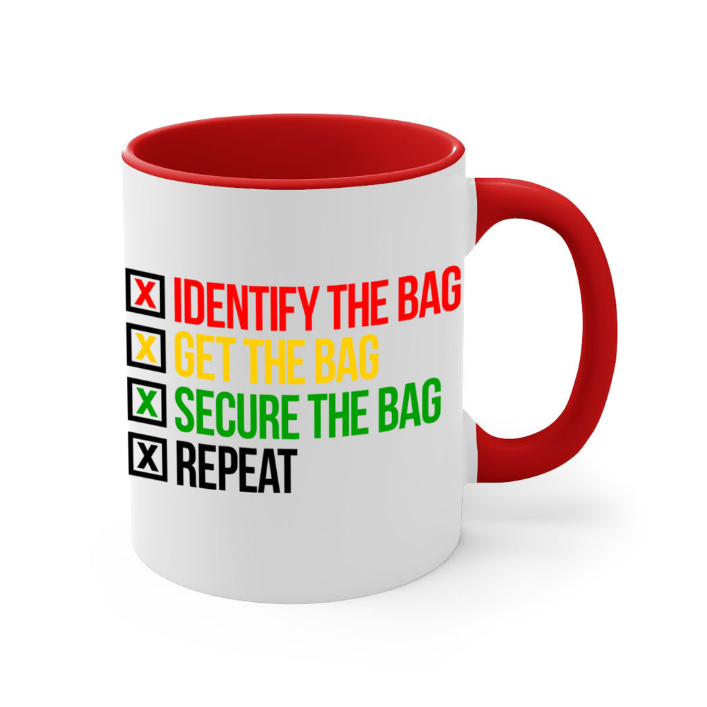 secure the bag 38#- black words - phrases-Mug / Coffee Cup