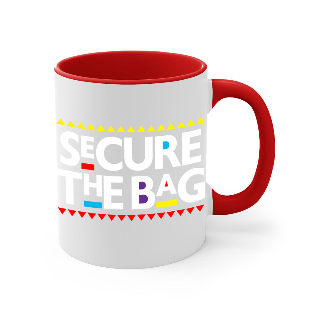 secure the bag 39#- black words - phrases-Mug / Coffee Cup