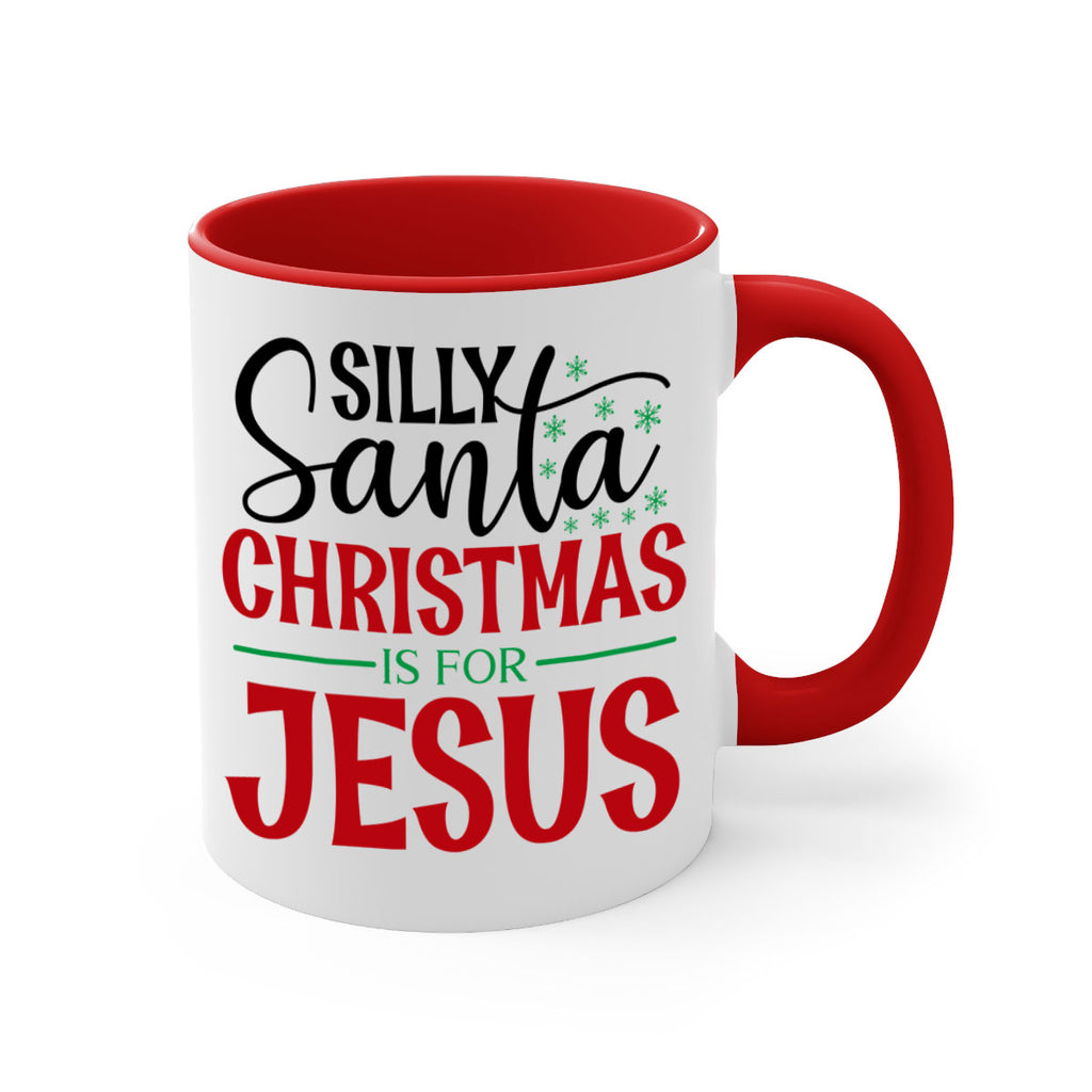 silly santa christmas is for jesus style 1174#- christmas-Mug / Coffee Cup