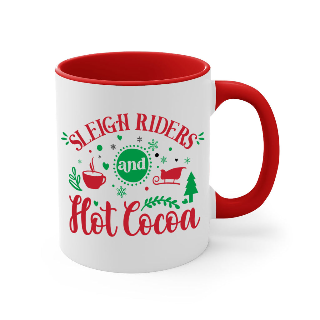 sleigh riders and hot cocoa style 1176#- christmas-Mug / Coffee Cup