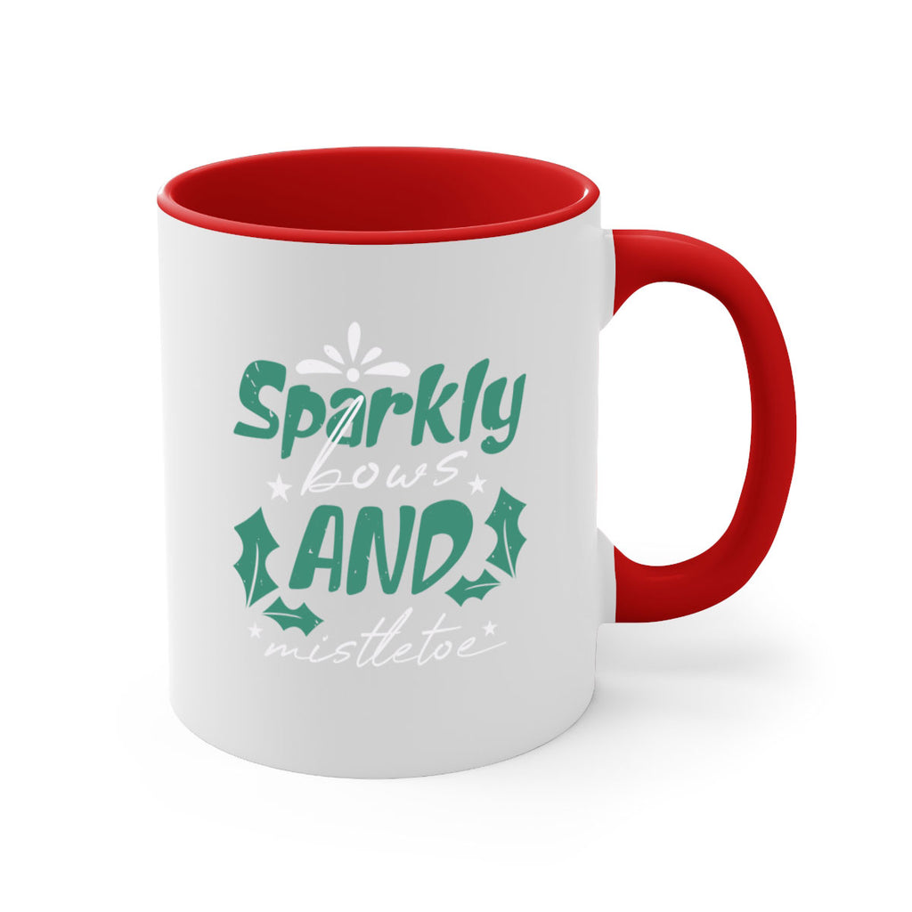 sparkly bows and mistletoe 357#- christmas-Mug / Coffee Cup