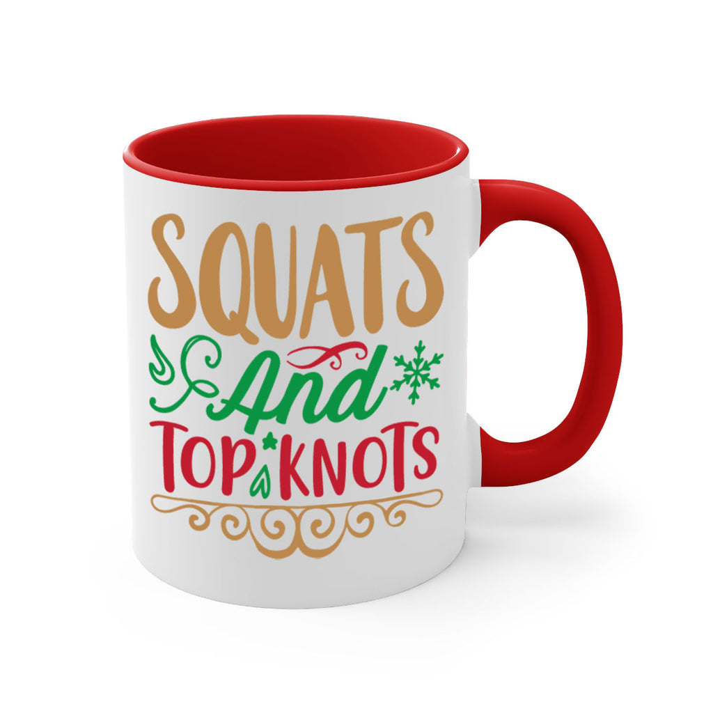 squats and top knots 10#- christmas-Mug / Coffee Cup