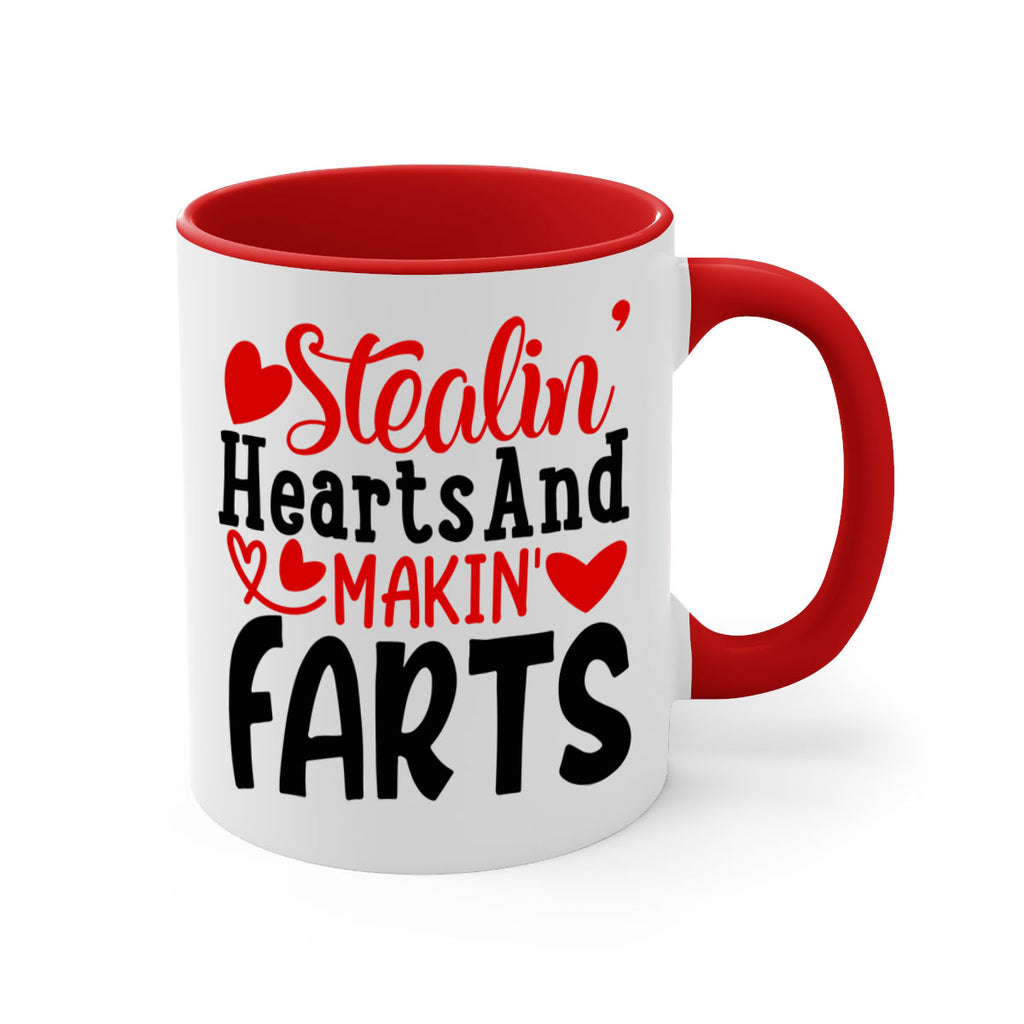 stealin hearts and makin farts 73#- valentines day-Mug / Coffee Cup