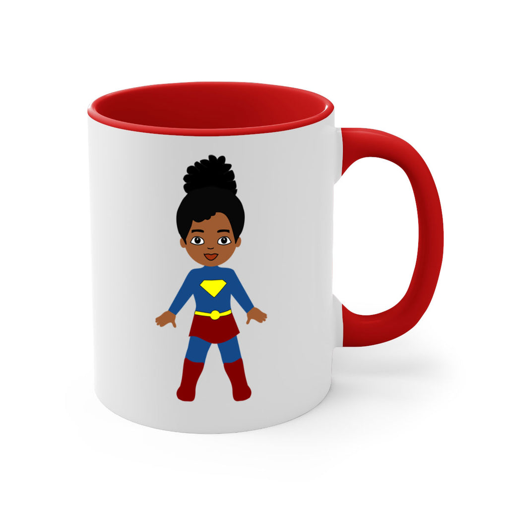 super kids girl 4#- Black women - Girls-Mug / Coffee Cup