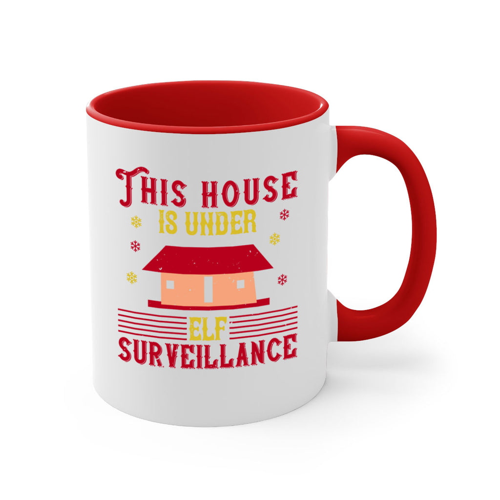 this house is under elf surveillance 349#- christmas-Mug / Coffee Cup
