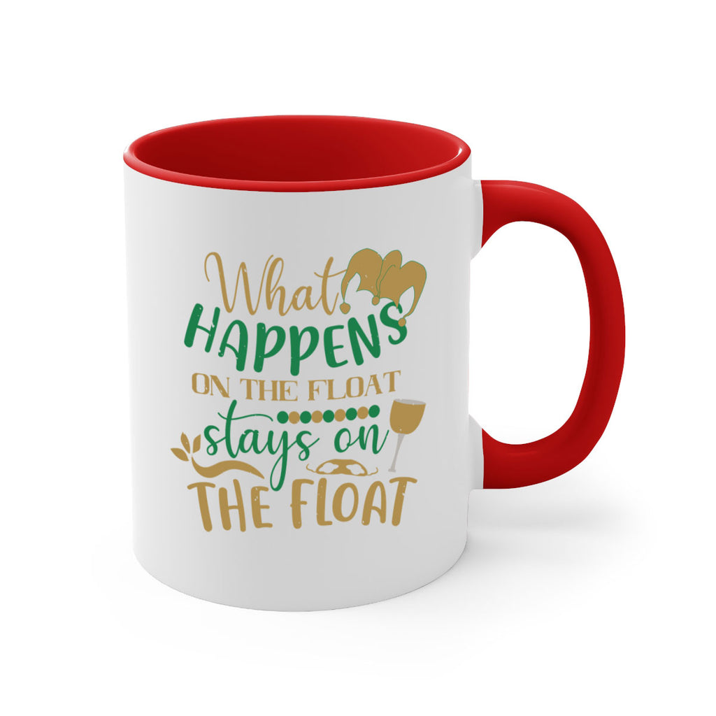 what happens on the float stays on the float 30#- mardi gras-Mug / Coffee Cup