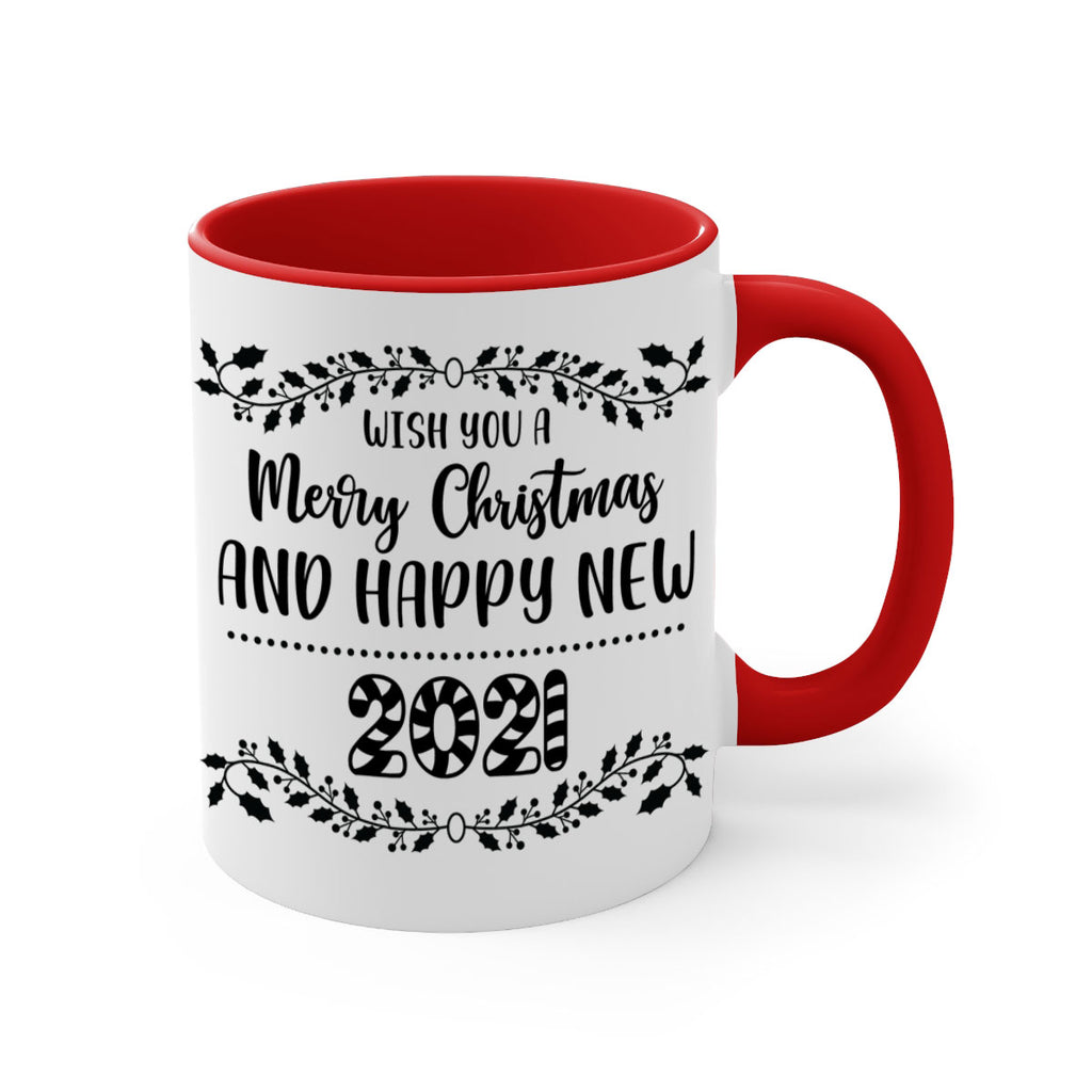 wish you a merry christmas and happy new year style 1242#- christmas-Mug / Coffee Cup
