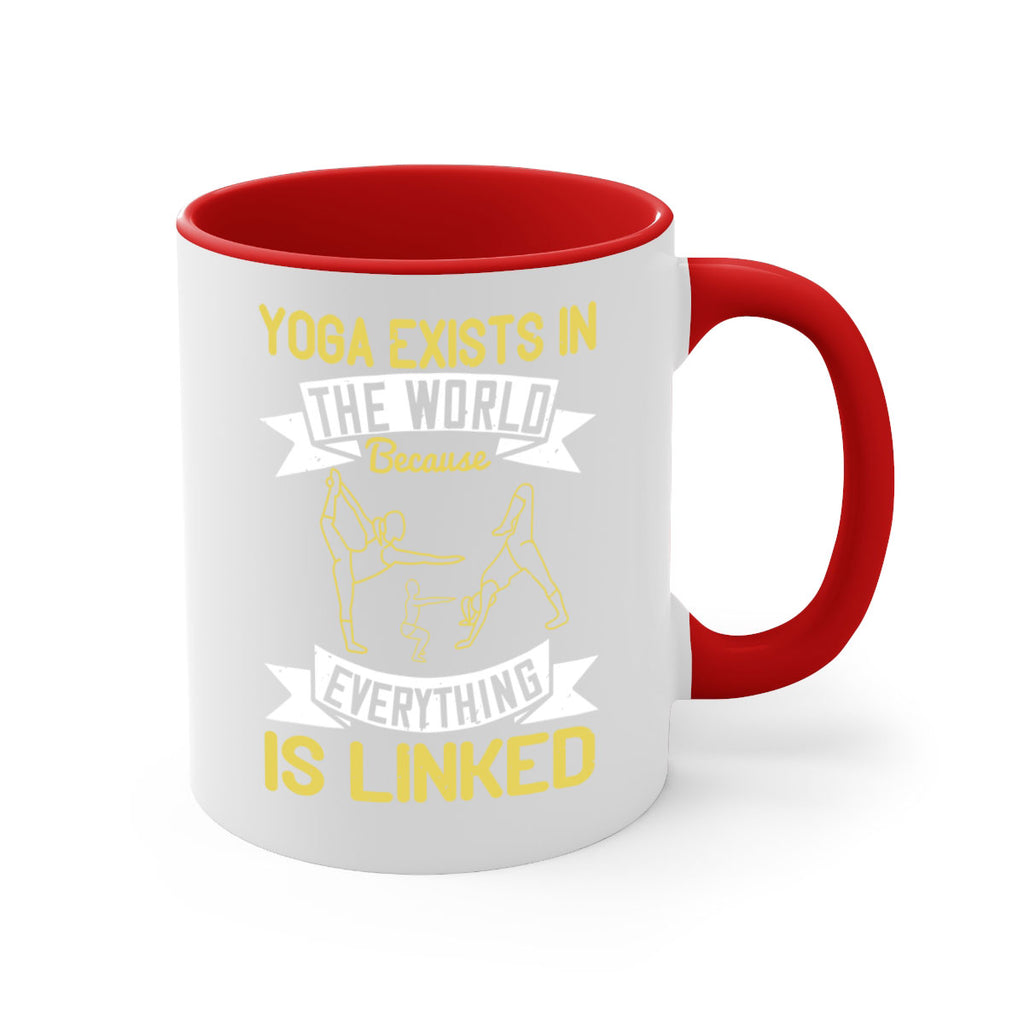 yoga exists in the world because everything is linked 32#- yoga-Mug / Coffee Cup