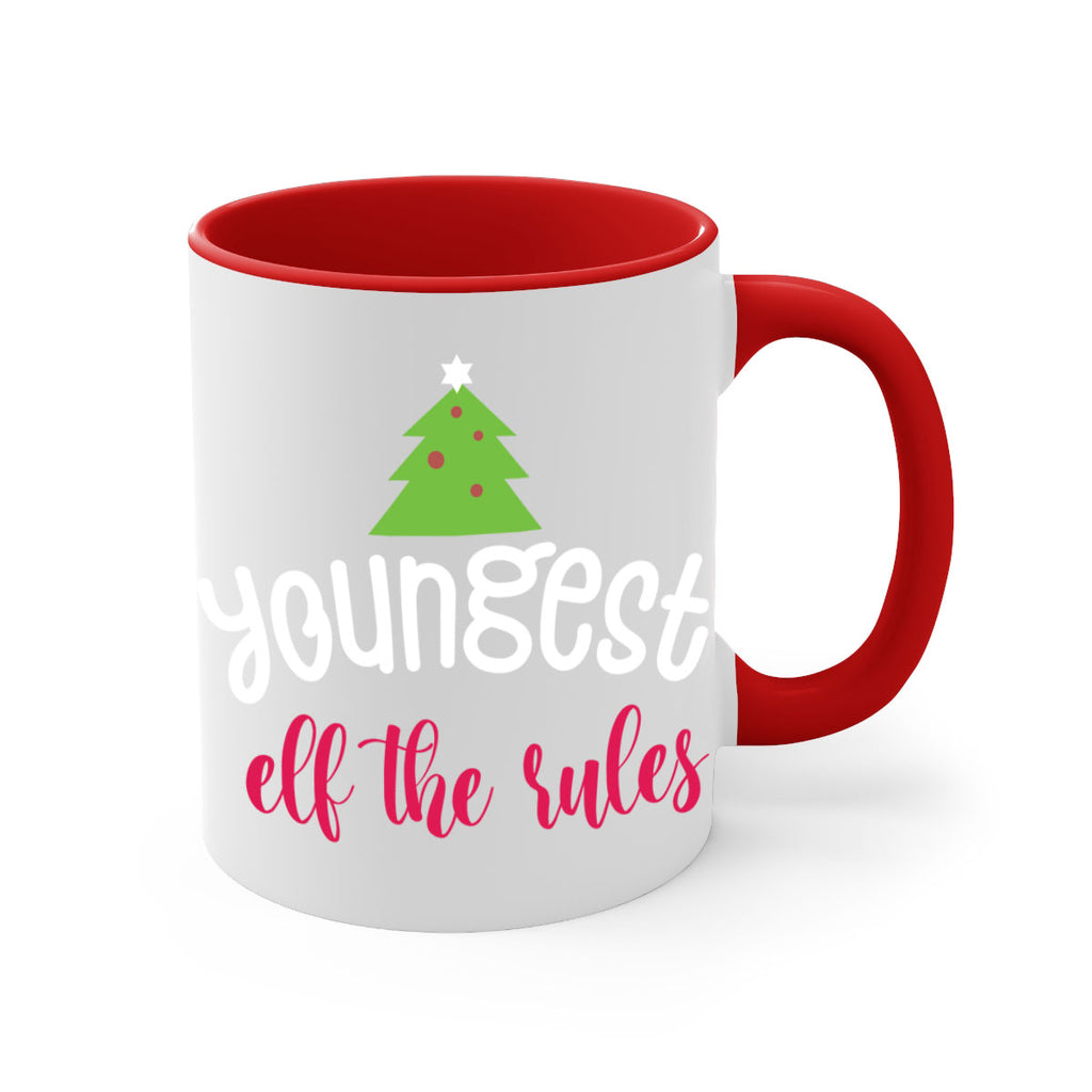 youngest elf the rules style 1253#- christmas-Mug / Coffee Cup