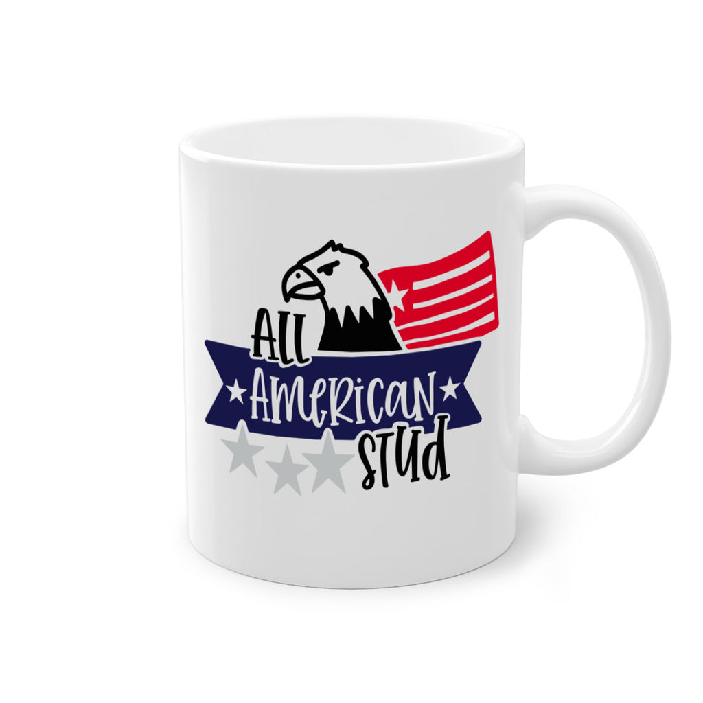 All American Stud Style 142#- 4th Of July-Mug / Coffee Cup