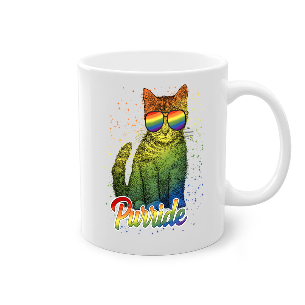 Cat Purride Lgbt Flag  Png 57#- lgbt-Mug / Coffee Cup