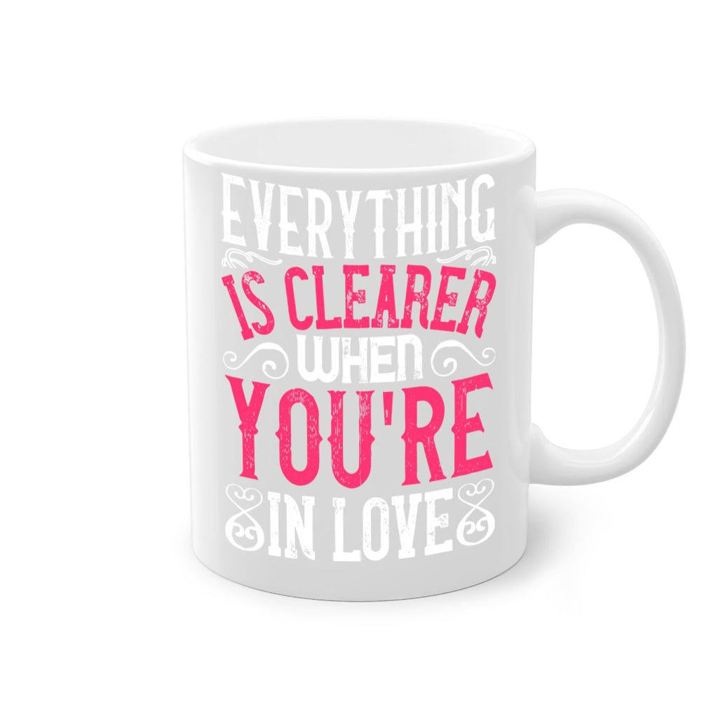 Everything is clearer when youre in love Style 48#- Dog-Mug / Coffee Cup