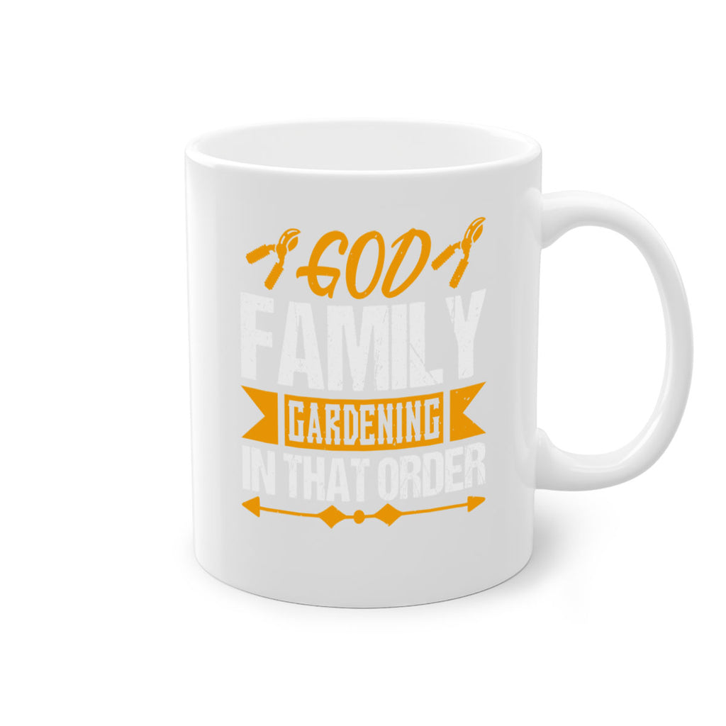 God Family Gardending in that order 60#- Farm and garden-Mug / Coffee Cup