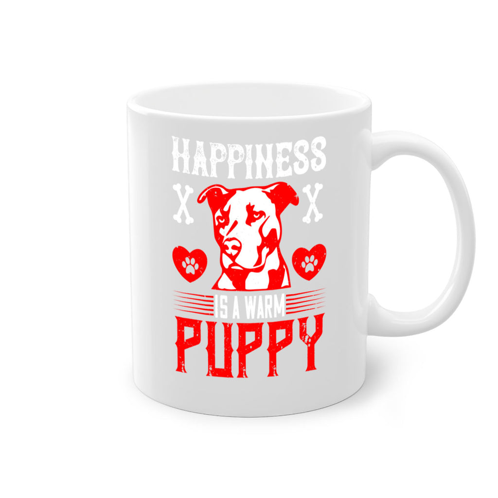 Happiness is a warm puppy Style 201#- Dog-Mug / Coffee Cup