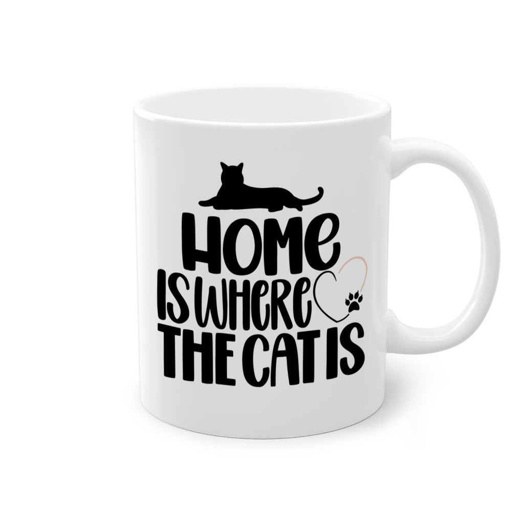 Home Is Where The Cat is Style 93#- cat-Mug / Coffee Cup